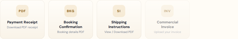 Ocean summary document download grid.